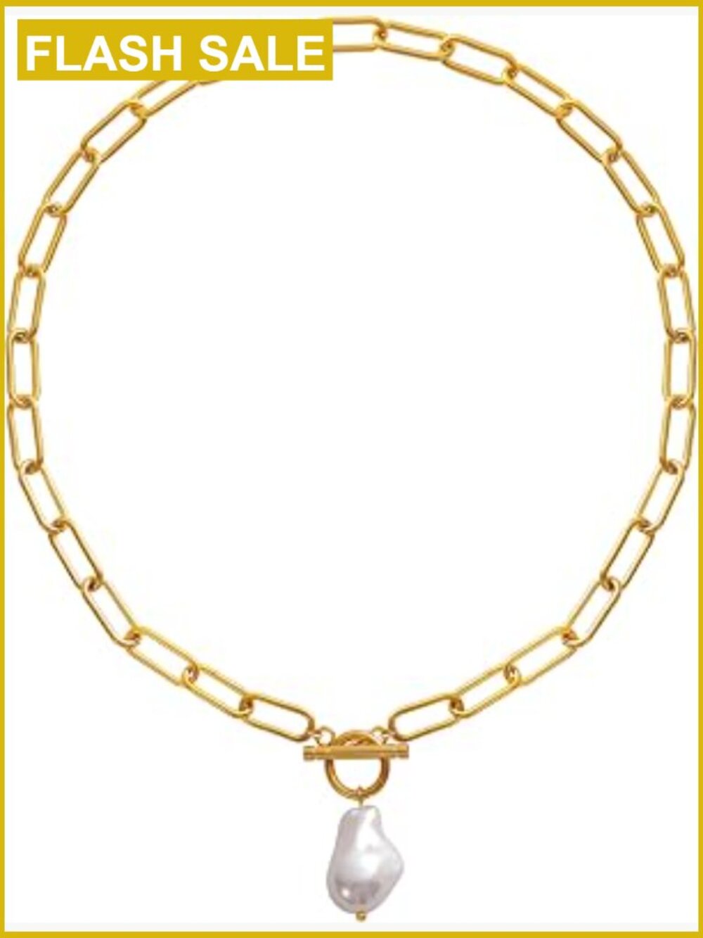 Pearl Choker Necklace 18k Gold Plated Dainty Handmade Summer Trendy
